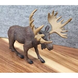 Safari Ltd Male Bull Moose Retired 2007 Wildlife Animal‎ Figure Nature Alaska